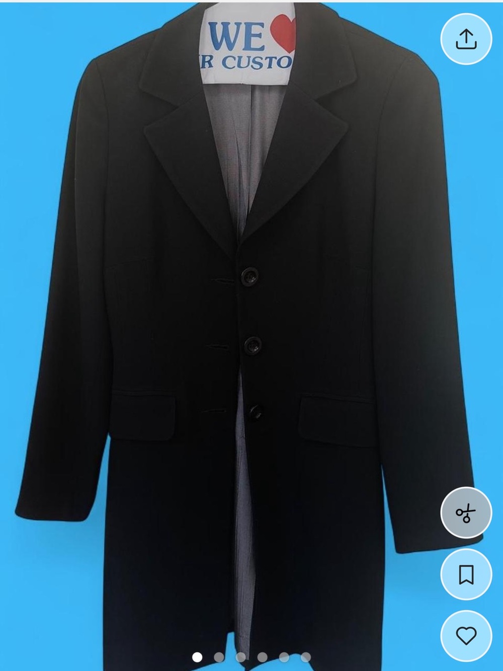 Classic Black Men’s Blazer Coat